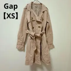 Gap トレンチコート EXTRA SMALL くすみピンク ダブル ふんわり