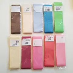 グログランリボン 幅38ミリ 10色 まとめ売り