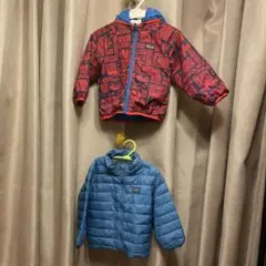美品Patagonia 動物柄 リバーシブルジャケット　2T 24M 2枚セット