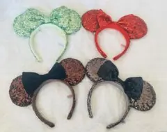 ディズニー　カチューシャ　スパンコール　オーロラ　水色　ピンク　青　まとめ売り