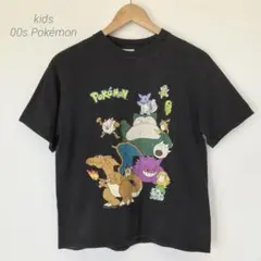 オフィシャル 00s Pokémon ポケモン プリントTシャツ 黒