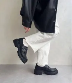 ORiental TRaffic ダブルベルト厚底ローファーのサムネイル