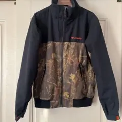 Columbia 迷彩柄 ジャケット オレンジロゴ L