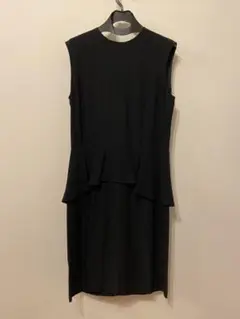 YOKO CHAN✨限定カラー✨ペプラムワンピース ヨーコチャン ウエストペプラムワンピース バイカラー ネイビー