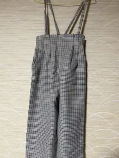 チェック柄 サロペット オーバーオール