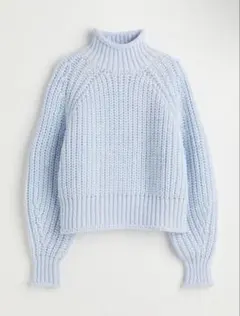 H＆M チャンキーニット ライトブルー