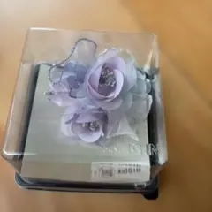 東京IGIN コサージュ （パープル&ブルー）ラインストーン付　上品