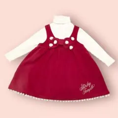 シャーリーテンプル 90 秋冬物ワンピース 女の子 レトロ フォーマルにも