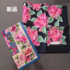 新品　GIVENCHY KENZO　花柄大判ハンカチ2枚セット
