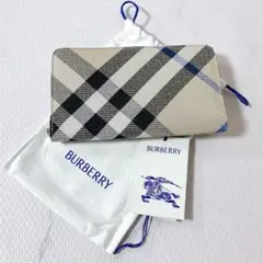 未使用】BURBERRY エルモア ホースフェリープリント 長財布 レディ 