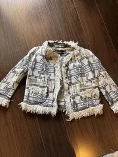 ツイードフリンジジャケット