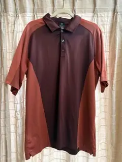 Nike ポロシャツ XL ブラウン/オレンジ