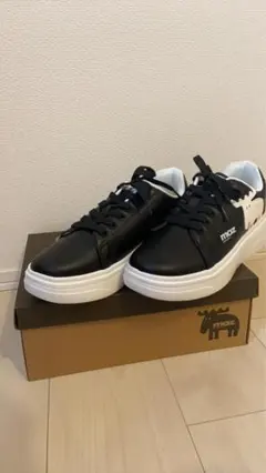 moz（モズ） ブラック スニーカー 25cm