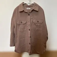 WEGO ブラウン シャツ S 長袖