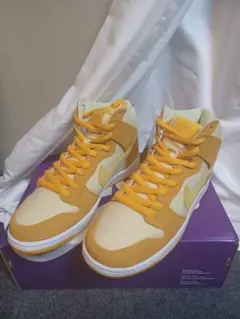 箱付き新品】ナイキ SB ダンク ハイ パイナップル イエロー 27 NIKE
