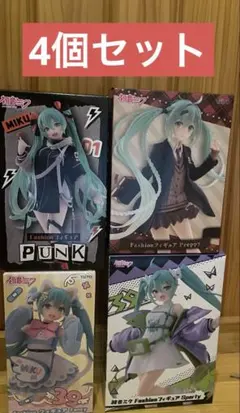 初音ミク　フィギュア　スポーティー　Fancy PUNK Preppy 計4個