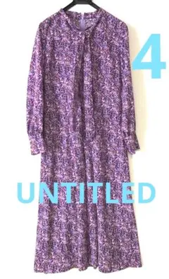 SALE UNTITLED 4 大きいサイズ ボウタイワンピース