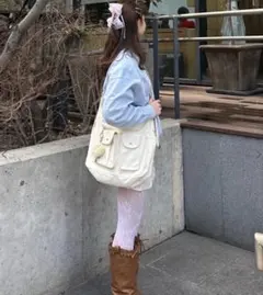 キャンバス バックルバッグ TINA：JOJUNのサムネイル