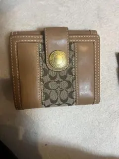 COACH 二つ折り財布 ブラウン
