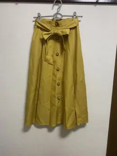 ロングスカート　黄色　axes