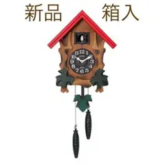 リズム株式会社　木製カッコー時計（振り子付き ）