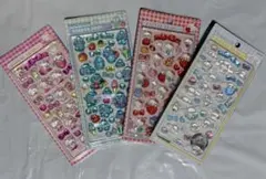 4点セットサンリオキャラクター シール ボンボンドロップシール シナモロール