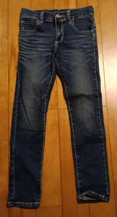 EDWIN ダークブルー スリムフィットパンツ