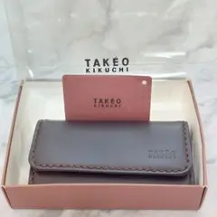 【目玉】TAKEO KIKUCHI　タケオキクチ　キーケース　本革