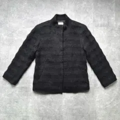 00s アーカイブ : モヘヤ混 シャギー スタンドカラー ジャケット モード