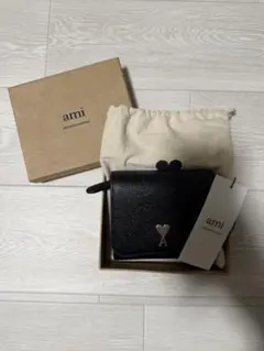 値下げ】AMI PARIS アミパリス 二つ折り財布 ウォレット - メルカリ
