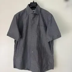 INTERMEZZO 半袖シャツ グレー ストライプエルエル546番