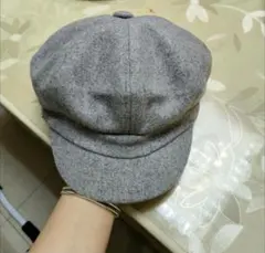 グレー キャスケット 帽子