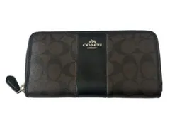 COACH 長財布 ブラウン　カード入れ　小銭入れ　コーチ　メンズ　レディース