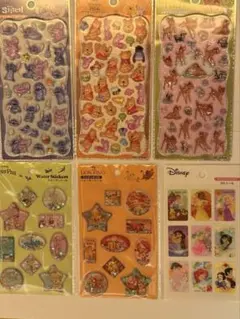 ♡ プチドロップシール ♡ディズニー　ウォーターシール　6枚セット