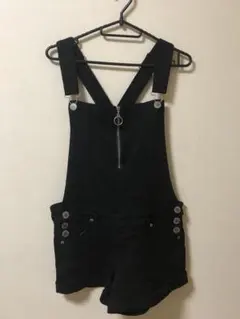 ブラックショートサロペット