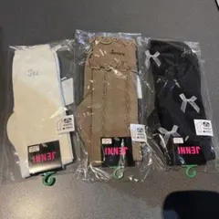 【新品☆22-24cm】JENNI ハイソックス　靴下 3足セット