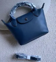 ロンシャンプリアージュ 2wayショルダーバッグ XS ネイビーブルー新品