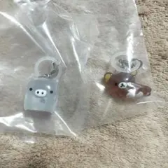 サンエックスユニバース　マスコットチャーム　リラックマ　モノクロブー