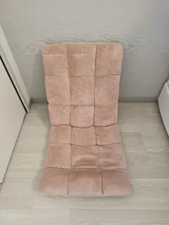 ピンクのクッション座椅子 背もたれ付き ★手渡しでお願いします
