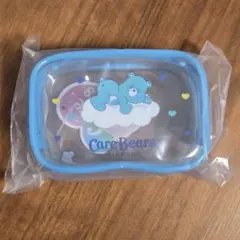 ケアベア クリアミニポーチ 水色 GIGO限定