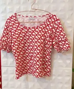 Dear Princess 半袖 Tシャツ レッド 総柄のサムネイル