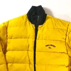 POLO SPORT ポロスポ　リバーシブル　ダウン　イエロー　ネイビー