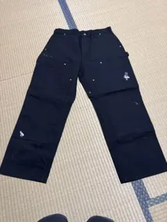 Carhartt 黒 ペインターパンツ ダブルニー　アメリカ製