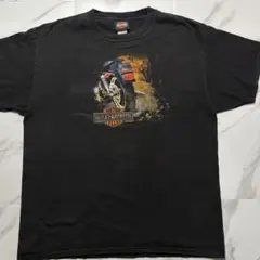 【本日限定】 Harley-Davidson バイクプリントT 黒 L