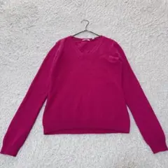 UNIQLO ユニクロ カシミヤ V넥 스웨터 캐시미어 S 캐시미어 100%