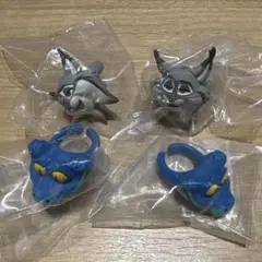 ズートピア2 ファッションリング 4点セット