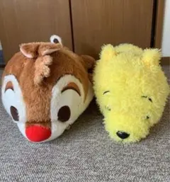 （非売品）ディズニーのプーさんとチップのぬいぐる　セット