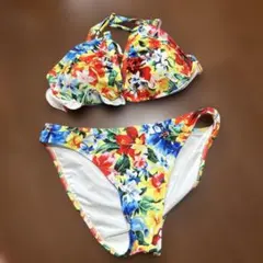 花柄 フリル セパレート水着 ビキニ