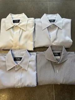 鎌倉シャツ　半袖　8枚セット ホワイト・ライトブルー・ストライプ　まとめ売り