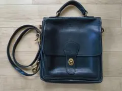 OLDCOACH ショルダーバッグ USA レザー 黒